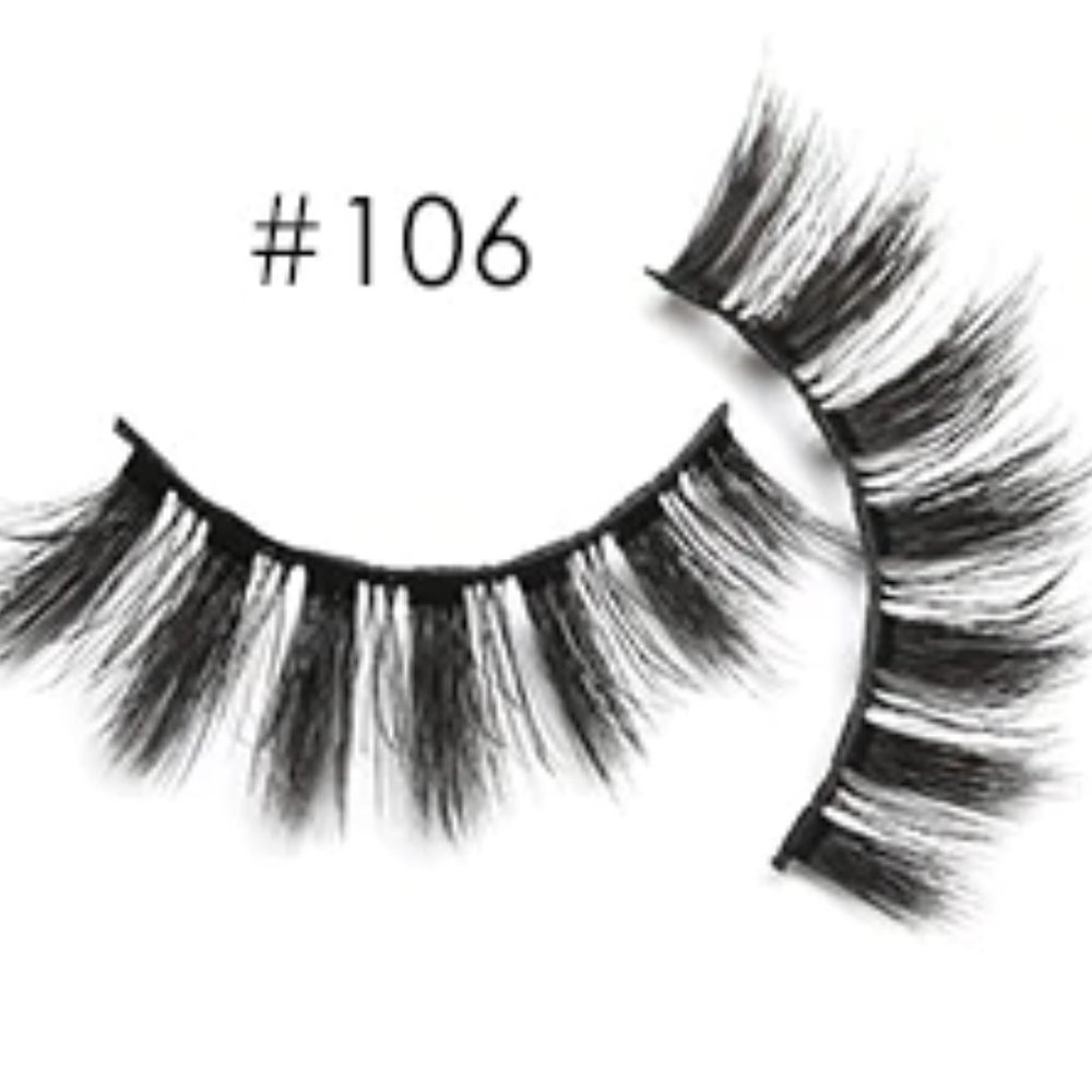 Mink Lashes in dramatic #106